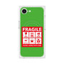 プレミアムスクエアケース with MagSafe［ FRAGILE Sticker - Green ］