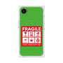 プレミアムスクエアケース with MagSafe［ FRAGILE Sticker - Green ］