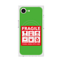 プレミアムスクエアケース with MagSafe［ FRAGILE Sticker - Green ］
