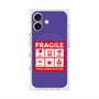 プレミアムスクエアケース with MagSafe［ FRAGILE Sticker - Purple ］
