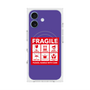 プレミアムスクエアケース with MagSafe［ FRAGILE Sticker - Purple ］