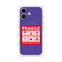 プレミアムスクエアケース with MagSafe［ FRAGILE Sticker - Purple ］