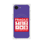 プレミアムスクエアケース with MagSafe［ FRAGILE Sticker - Purple ］
