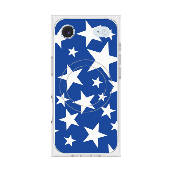 プレミアムスクエアケース with MagSafe［ Stars - Blue ］
