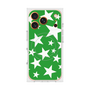 プレミアムスクエアケース with MagSafe［ Stars - Green ］