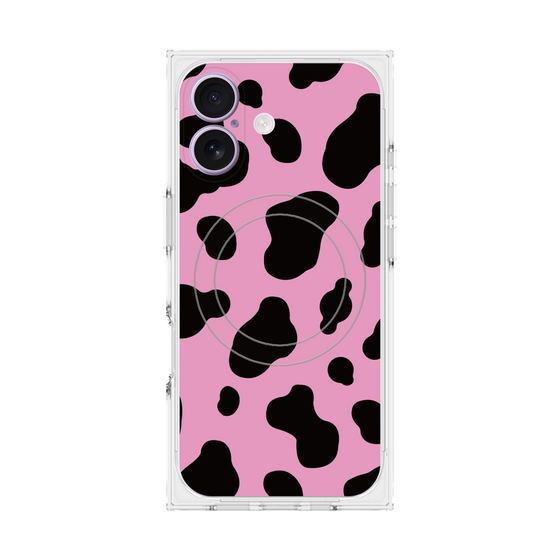 プレミアムスクエアケース with MagSafe［ Cow - Pink ］