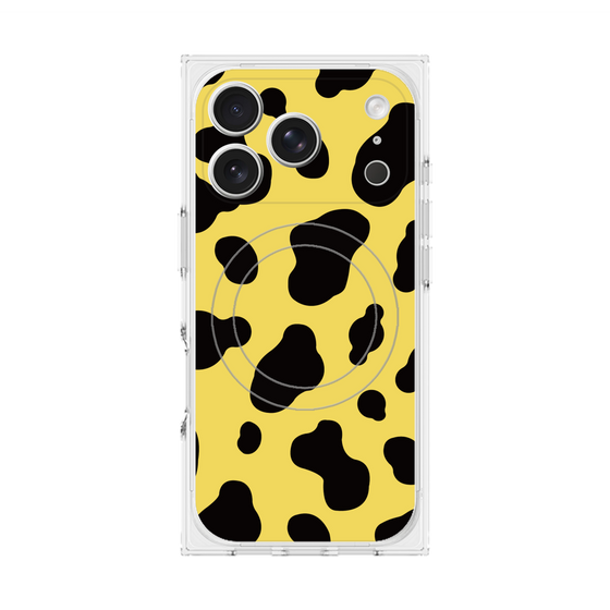 プレミアムスクエアケース with MagSafe［ Cow - Yellow ］