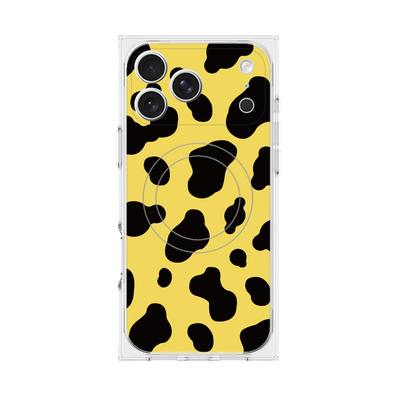 プレミアムスクエアケース with MagSafe［ Cow - Yellow ］