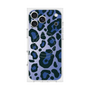 プレミアムスクエアケース with MagSafe［ Leopard - Blue ］