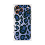 プレミアムスクエアケース with MagSafe［ Leopard - Blue ］