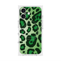 プレミアムスクエアケース with MagSafe［ Leopard - Green ］