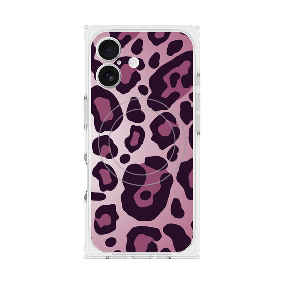 プレミアムスクエアケース with MagSafe［ Leopard - Pink ］