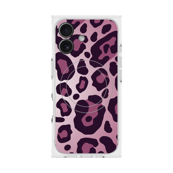 プレミアムスクエアケース with MagSafe［ Leopard - Pink ］