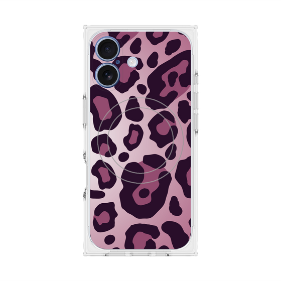 プレミアムスクエアケース with MagSafe［ Leopard - Pink ］