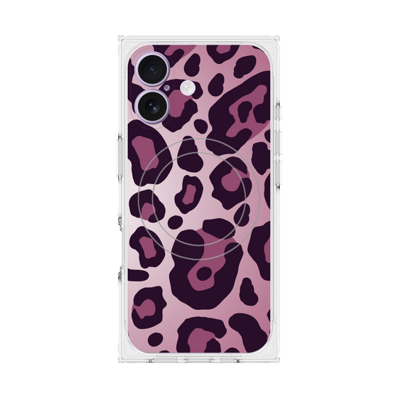 プレミアムスクエアケース with MagSafe［ Leopard - Pink ］