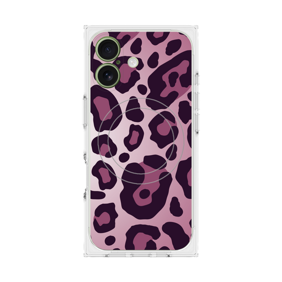 プレミアムスクエアケース with MagSafe［ Leopard - Pink ］