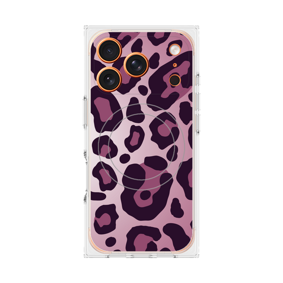 プレミアムスクエアケース with MagSafe［ Leopard - Pink ］
