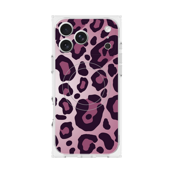 プレミアムスクエアケース with MagSafe［ Leopard - Pink ］