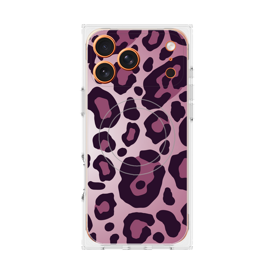 プレミアムスクエアケース with MagSafe［ Leopard - Pink ］