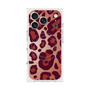 プレミアムスクエアケース with MagSafe［ Leopard - Red ］