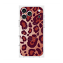 プレミアムスクエアケース with MagSafe［ Leopard - Red ］