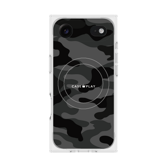 プレミアムスクエアケース with MagSafe［ Camouflage - Black ］