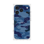 プレミアムスクエアケース with MagSafe［ Camouflage - Blue ］