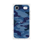 プレミアムスクエアケース with MagSafe［ Camouflage - Blue ］