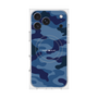 プレミアムスクエアケース with MagSafe［ Camouflage - Blue ］