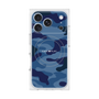 プレミアムスクエアケース with MagSafe［ Camouflage - Blue ］