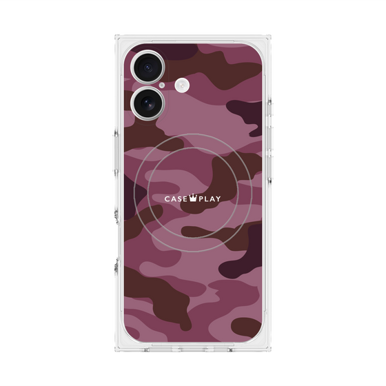 プレミアムスクエアケース with MagSafe［ Camouflage - Pink ］