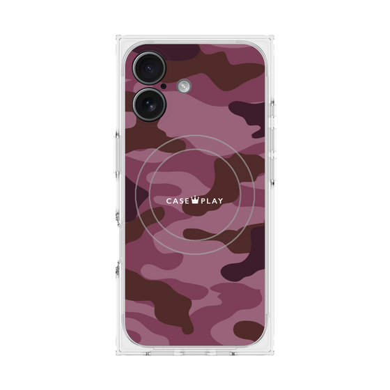 プレミアムスクエアケース with MagSafe［ Camouflage - Pink ］