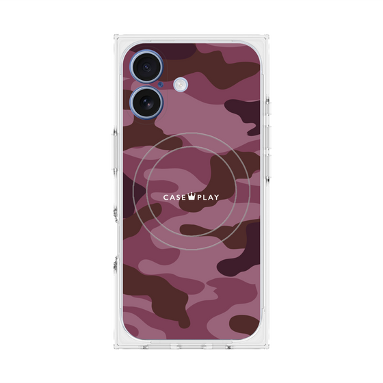 プレミアムスクエアケース with MagSafe［ Camouflage - Pink ］