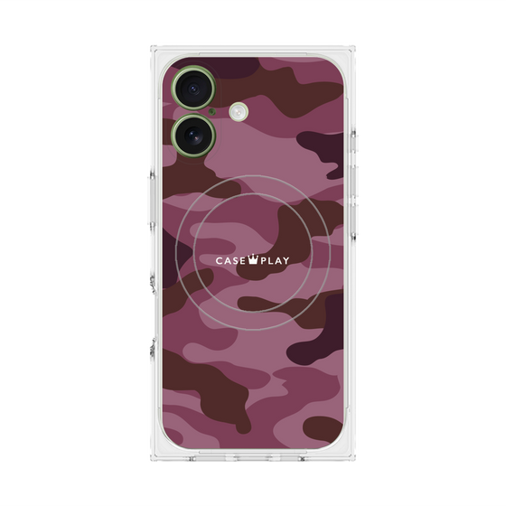 プレミアムスクエアケース with MagSafe［ Camouflage - Pink ］