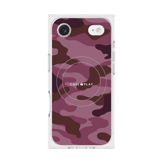 プレミアムスクエアケース with MagSafe［ Camouflage - Pink ］