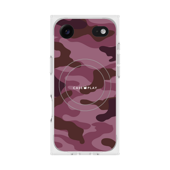 プレミアムスクエアケース with MagSafe［ Camouflage - Pink ］
