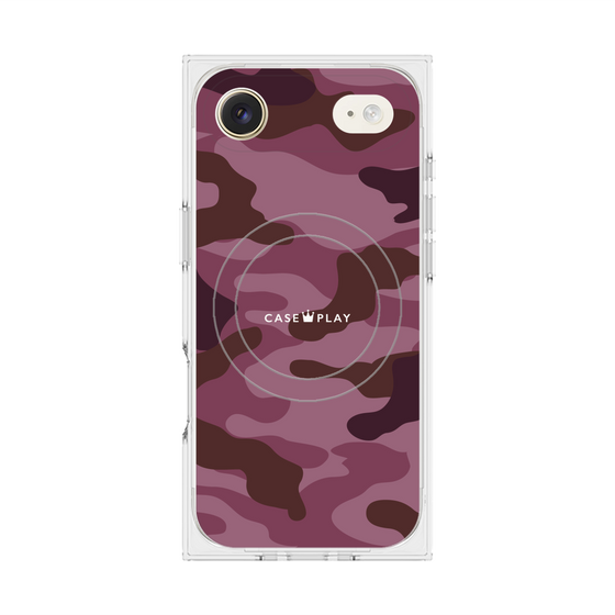 プレミアムスクエアケース with MagSafe［ Camouflage - Pink ］