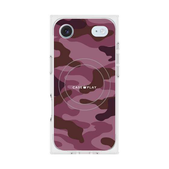 プレミアムスクエアケース with MagSafe［ Camouflage - Pink ］