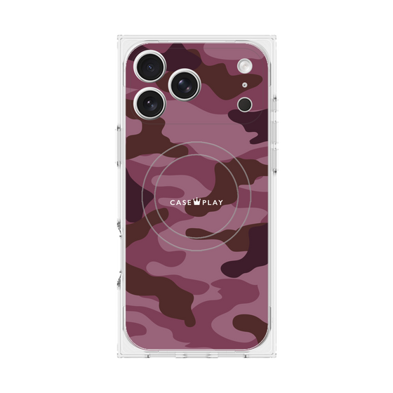 プレミアムスクエアケース with MagSafe［ Camouflage - Pink ］