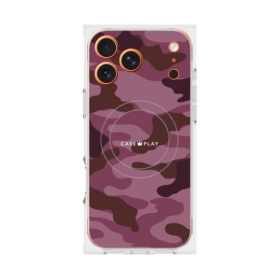 プレミアムスクエアケース with MagSafe［ Camouflage - Pink ］