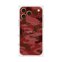プレミアムスクエアケース with MagSafe［ Camouflage - Red ］