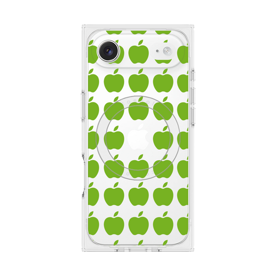 プレミアムスクエアケース with MagSafe［ Apple - Green ］