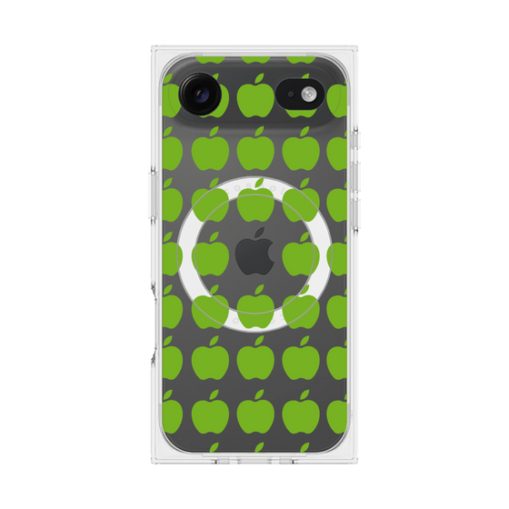 プレミアムスクエアケース with MagSafe［ Apple - Green ］