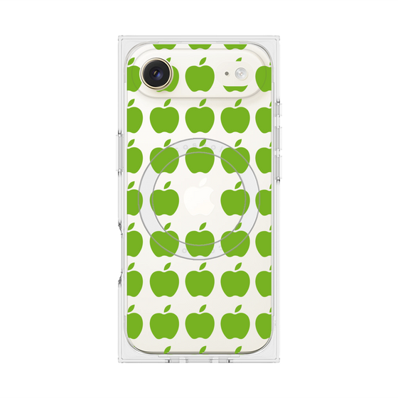 プレミアムスクエアケース with MagSafe［ Apple - Green ］