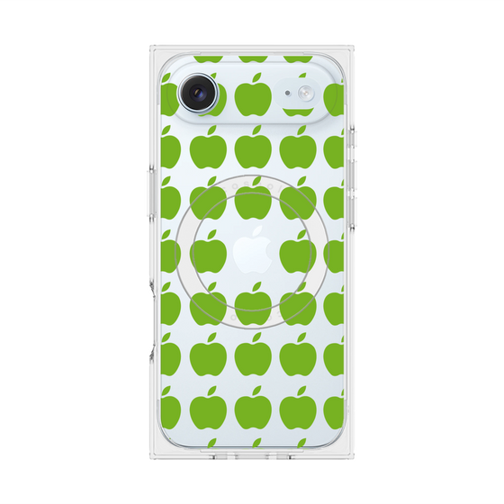 プレミアムスクエアケース with MagSafe［ Apple - Green ］
