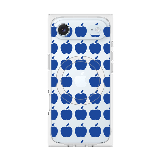 プレミアムスクエアケース with MagSafe［ Apple - Blue ］