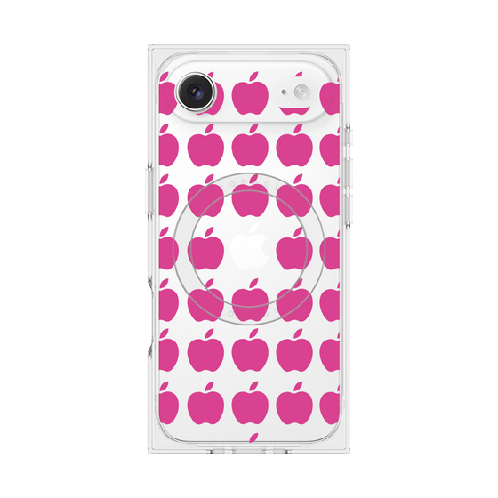 プレミアムスクエアケース with MagSafe［ Apple - Pink ］