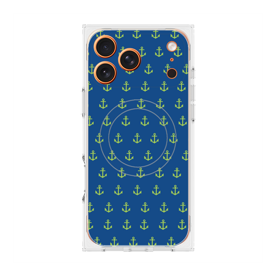 プレミアムスクエアケース with MagSafe［ Anchor - Green ］