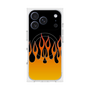 プレミアムスクエアケース with MagSafe［ 炎 - Orange ］