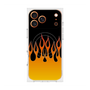 プレミアムスクエアケース with MagSafe［ 炎 - Orange ］